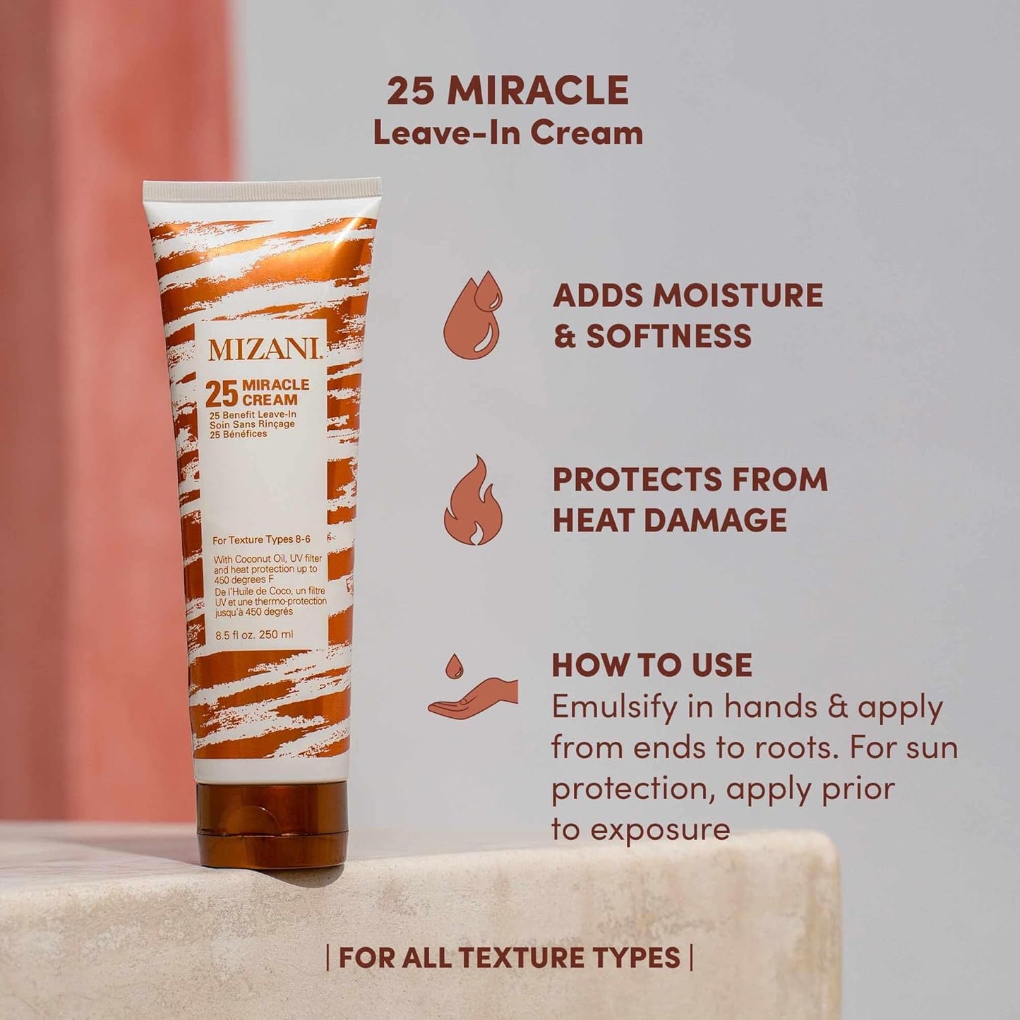 MIZANI 25 Miracle Leave-In Cream 8.5oz